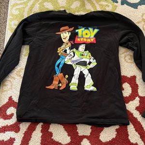 Black toy story long sleeve shirt